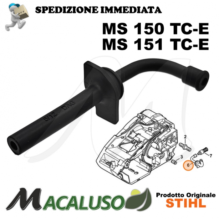 Tubo pesca olio motosega Sthil MS150 MS151 pescante 11466479400