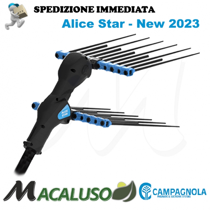 Testa di raccolta Abbacchiatore elettrico a Batteria Campagnola Alice NEW 2020 ETRA 0125