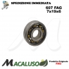 Cuscinetto a sfera 607 Fag diametro interno 7 mm esterno 19 mm spessore 6 mm radiale