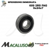 Cuscinetto a sfera 609 2RS Fag diametro interno 9 mm esterno 24 mm spessore 7 mm radiale