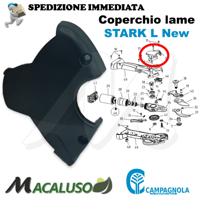 Carter forbice Stark L Campagnola copertura carterino cover Y171 0108