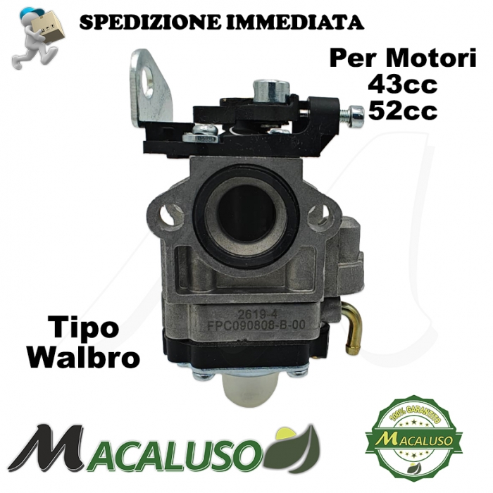 Carburatore tipo Walbro H1196a decespugliatore Kasei 43 52 cc 1E40F-5A.8C