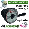 Filo nylon decespugliatore Vortex spiralato antifischio mm. 4,3 x 110 metri tipo Stihl husqvarna