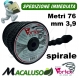 Filo nylon decespugliatore Vortex spiralato antifischio mm. 3,9 x 76 metri tipo Stihl husqvarna