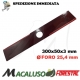 Disco Forestal 2 denti mm.300x50x3 foro mm.25.4 lama a baffo professionale decespugliatore