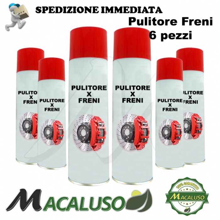 6 PULITORE FRENI 500ML WURTH kart auto modellismo catena bici moto sgrassante