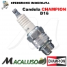 Candela Champion D16 passo grosso 18x1,5 mm agricolo motozappa 2 tempi jlo pasbo brumi brumital