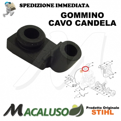 Supporto cavo candela decespugliatori Stihl FS400 FS450 FS480 gommino 41284481200