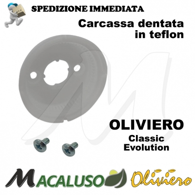 Carcassa dentata teflon X Oliviero Classic + viti motore 60V M007-C