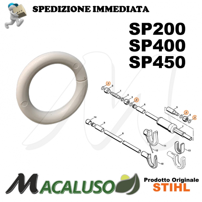 Anello per giunto asta squotitore Stihl SP400 - SP450 Art.42347119000 