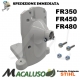 Scatola frizione completa di cuscinetto per decespugliatore Stihl FR450 art.41281600608 carter