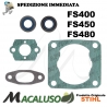 Serie guarnizioni paraoli decespugliatore Stihl FS400 FS450 FS480 41280071050 guarnizione
