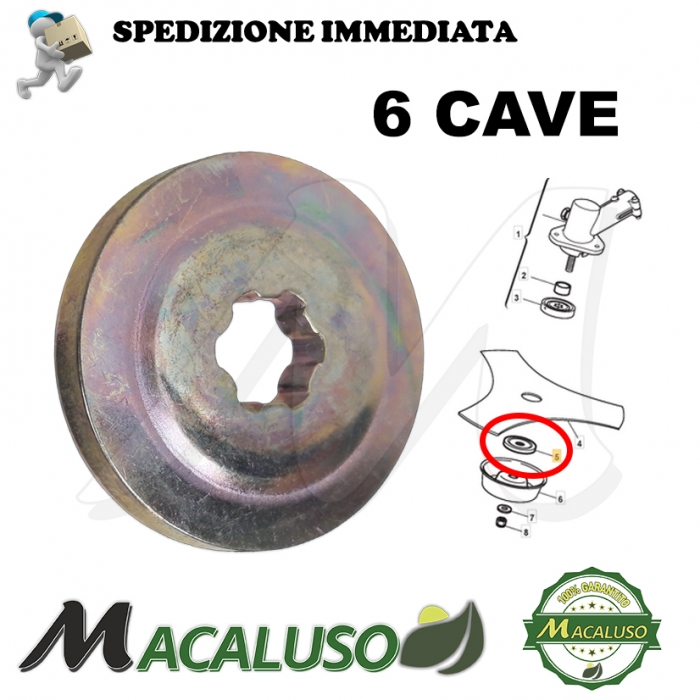 Ghiera inferiore decespugliatori Alpina Castor VIP30 VIP42 3612640 disco di pressione