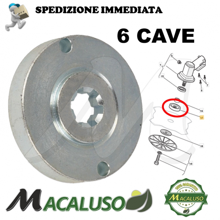 Ghiera superiore decespugliatore Alpina Castor VIP34 VIP42 TURBO 52 3641640
