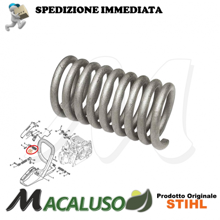 Molla antivibrante motosega Stihl MS71 MS181 MS211 ammortizzatore supporto 00007913104