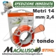 Filo nylon Stihl tondo mm.2,4 x 15,2 mt. 00009302243 decespugliatore