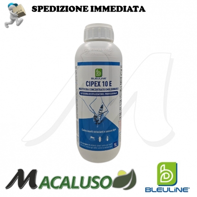 Insetticida concentrato emulsionabile Cipex 10 E in flacone da 1 litro biocida