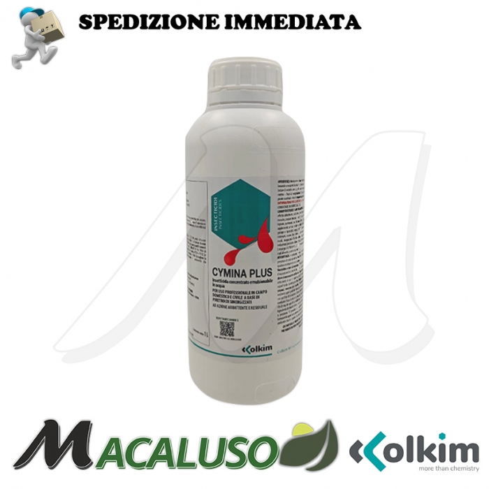 Insetticida concentrato emulsionabile Cymina Plus in flacone da 1 litro biocida 4G010-SC4FL1