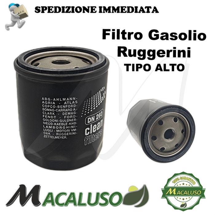 Filtro nafta ad avvitare motore Ruggerini RF80 81 100 101 RW140 RP170 tipo lungo cartuccia gasolio