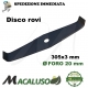 Disco Attila specialrovi 2 denti mm.300x4 foro mm.20 lama ricurva decespugliatore 017765