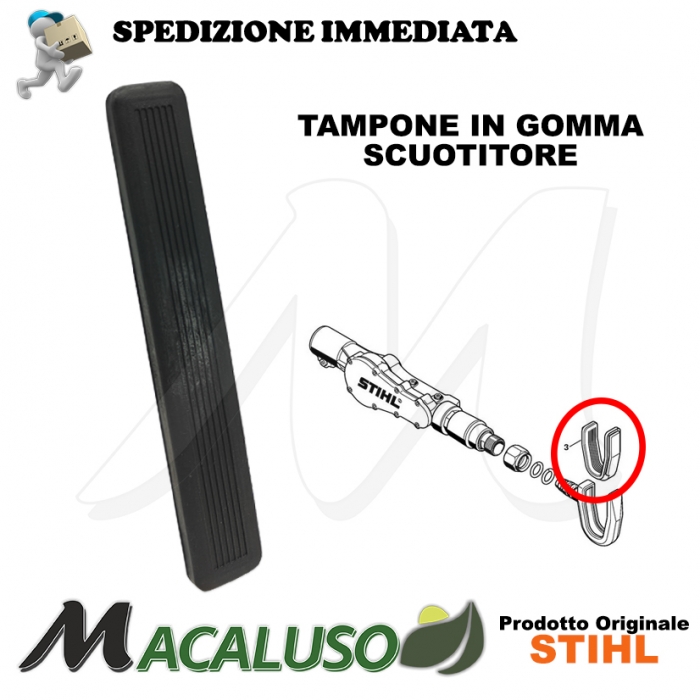 Tampone in gomma per gancio scuotitore Stihl SP200 42337919300