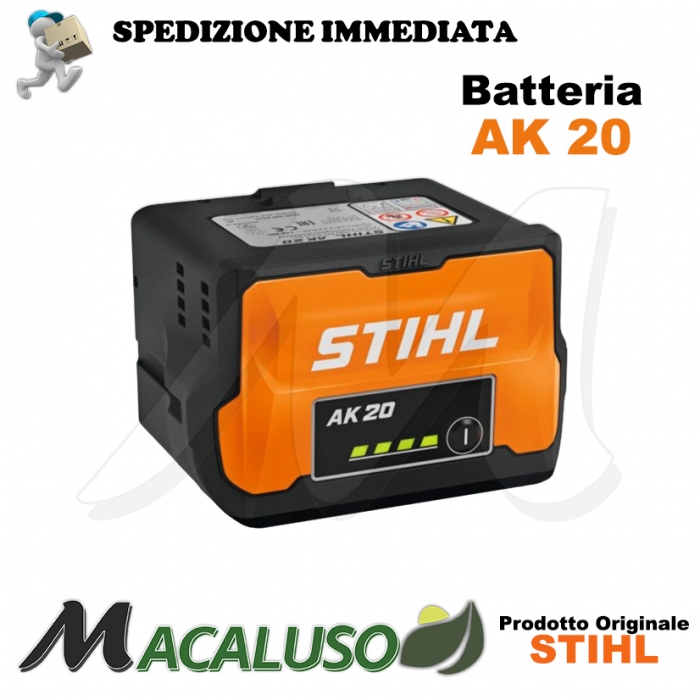 Batteria Stihl AK20 ioni di litio COMPACT 36 volt 4Ah 144Wh MSA HSA FSA BGA RMA accumulatore 45204006535