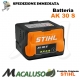Batteria Stihl AK30.0S ioni di litio COMPACT 36 volt 5Ah 180Wh MSA HSA FSA BGA accumulatore 45204006545