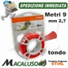 Filo nylon Stihl tondo mm.2,7 x 9 mt. 00009302341 decespugliatore