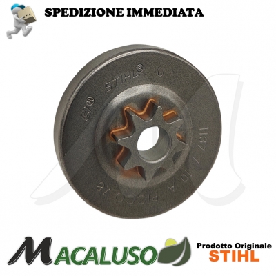 Campana frizione motosega Stihl MS192T MS193T MS194T passo 1/4 Picco 8 denti pignone rocchetto 11376402008