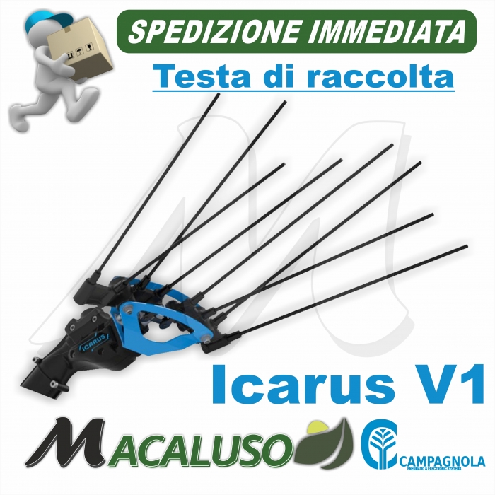 Testa di raccolta Abbacchiatore elettrico a Batteria Campagnola Icarus NEW 2020 ETRA 0340