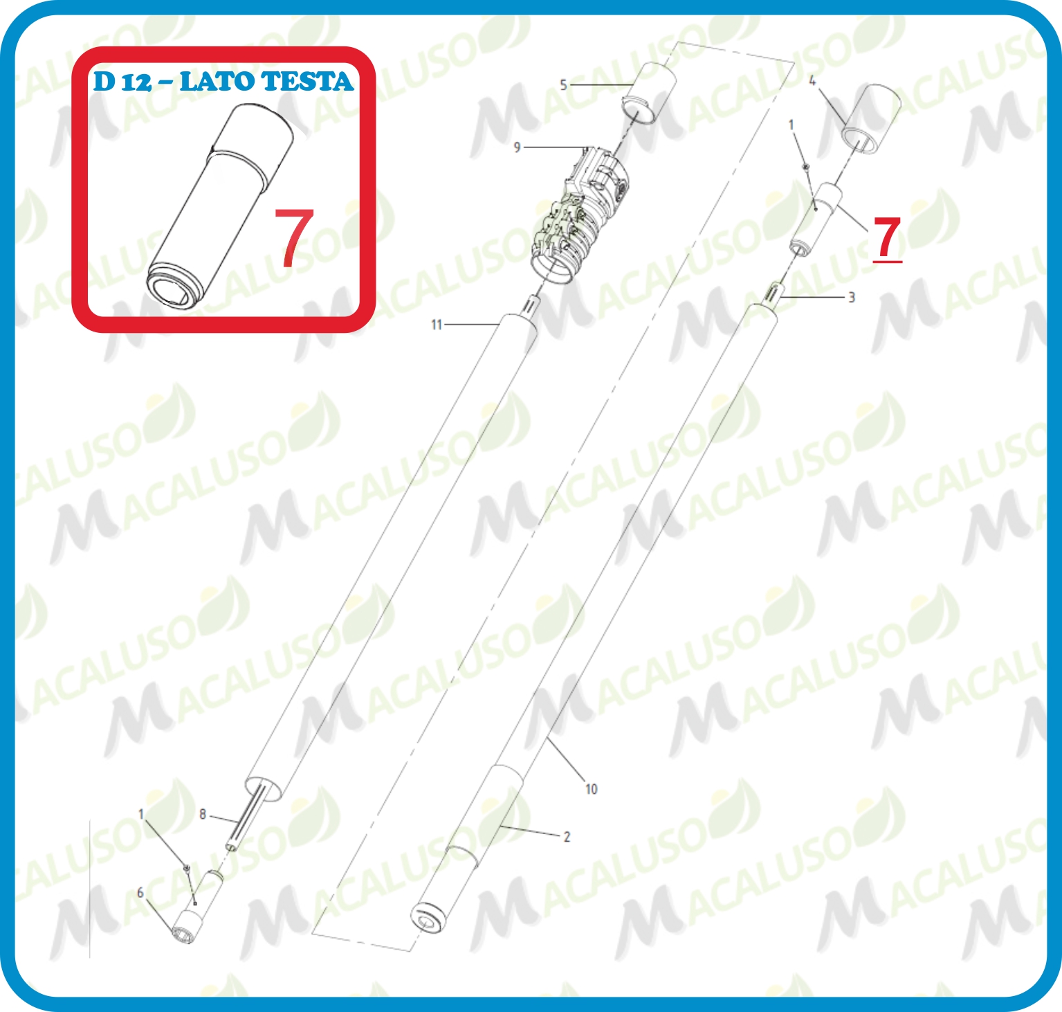 ATTACCO PER TUBO SAGOMATO D12