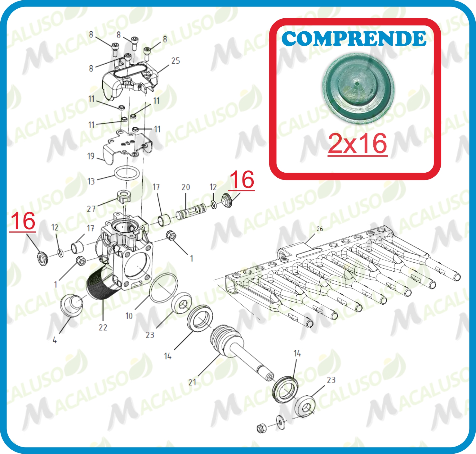 tappo distributore olistar metal top